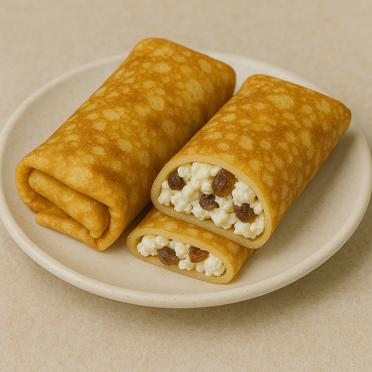 Блины с творогом и изюмом (1 кг)